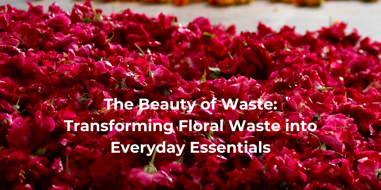 The Beauty of Waste: Transforming Floral Waste into Everyday Essentials