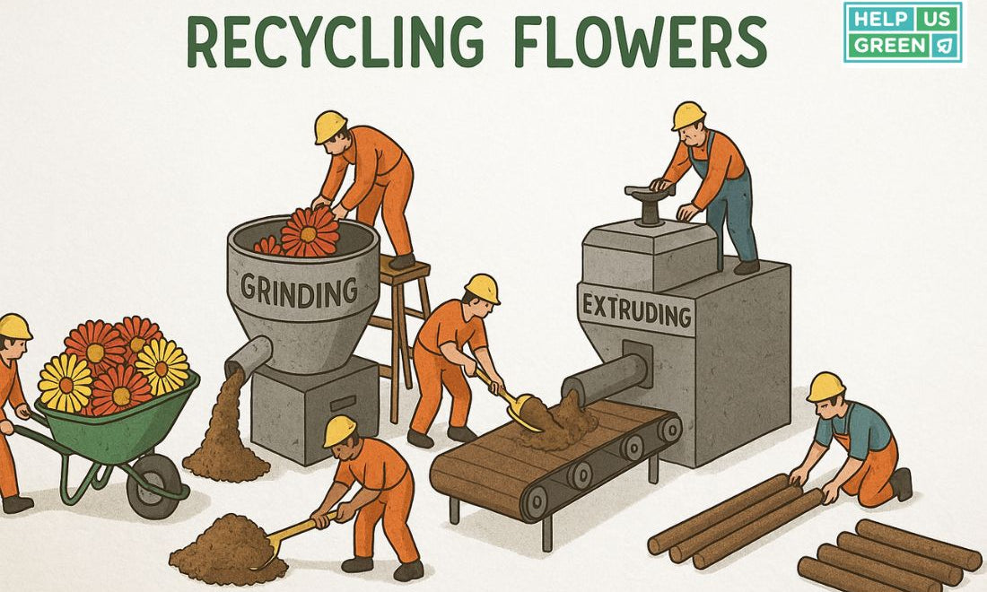 Recycling Temple Flowers into Dhoop Sticks and Agarbatti: A Sustainable Solution