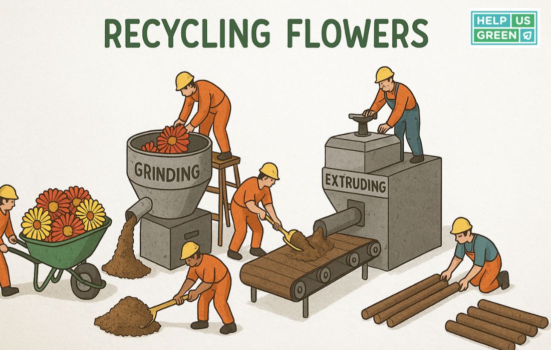 Recycling Temple Flowers into Dhoop Sticks and Agarbatti: A Sustainable Solution