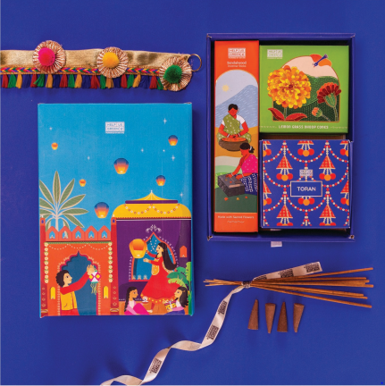 Diwali Gift Hamper 15: Incense sticks, Dhoop Cones & Toran