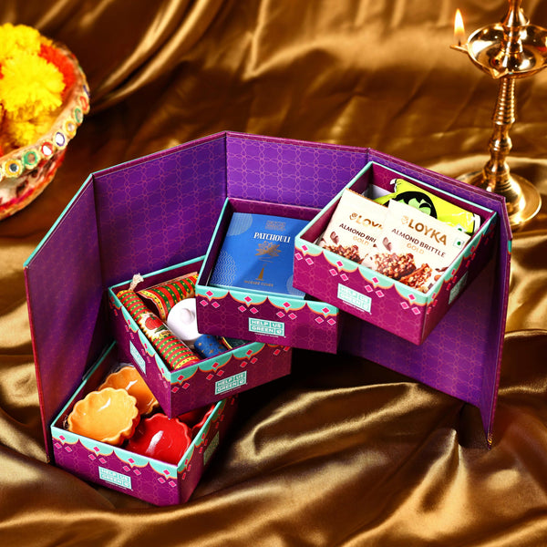 HelpUsGreen Tyohar ka Dabba Diwali Gift Box With 3-D Toran