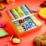 Holi Milan Pack: 4 Herbal Colour Tubes, 1 Jaljeera, 1 Thandai, 1 T-shirt