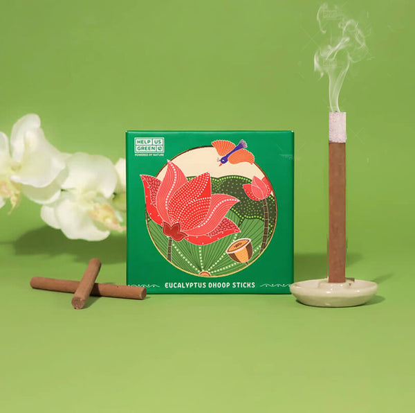 Help Us Green Natural Eucalyptus Dhoop Sticks (25 Sticks Pack of 1)
