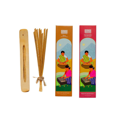 khus rajnigandha incense sticks combo