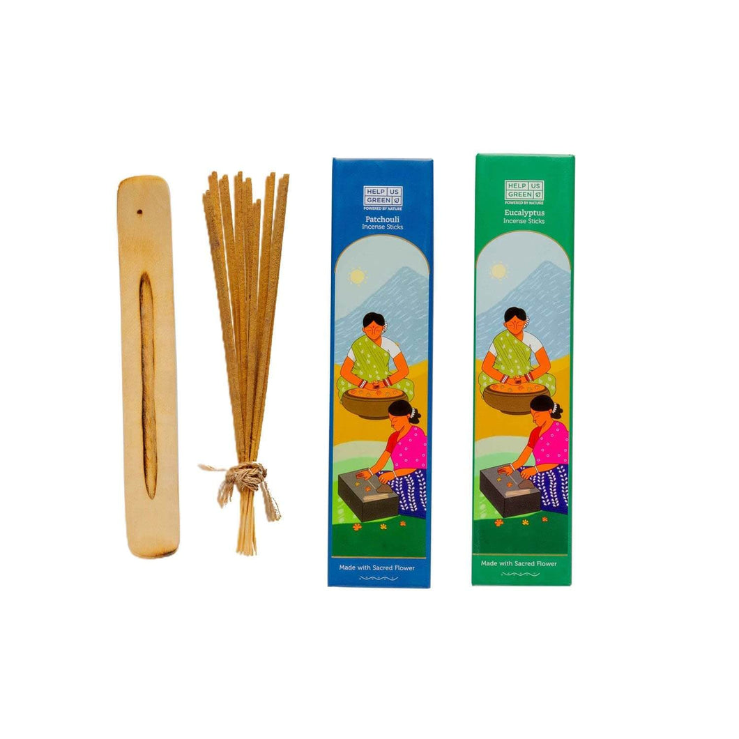 patchouli eucalyptus incense sticks combo