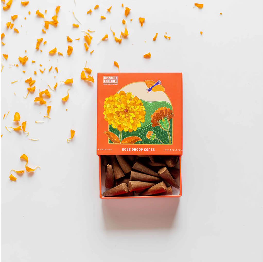 Rose Dhoop cones
