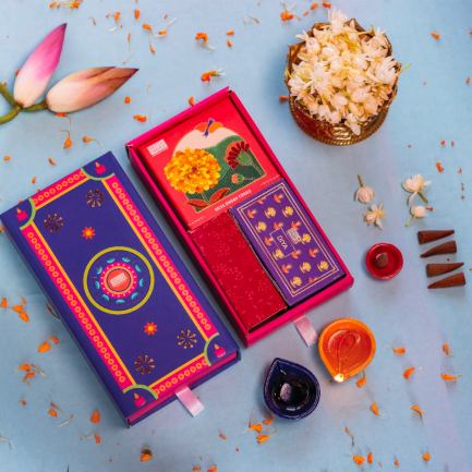 Diwali Gift Hamper 4: Dhoop Cones & Ceramic Diyas