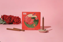 Load image into Gallery viewer, burning rose dhoop sticks 
