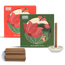 Load image into Gallery viewer, Natural Dhoop Sticks Fragrance (2 packs, 25 sticks per pack) - HelpUsGreen - Help Us Green
