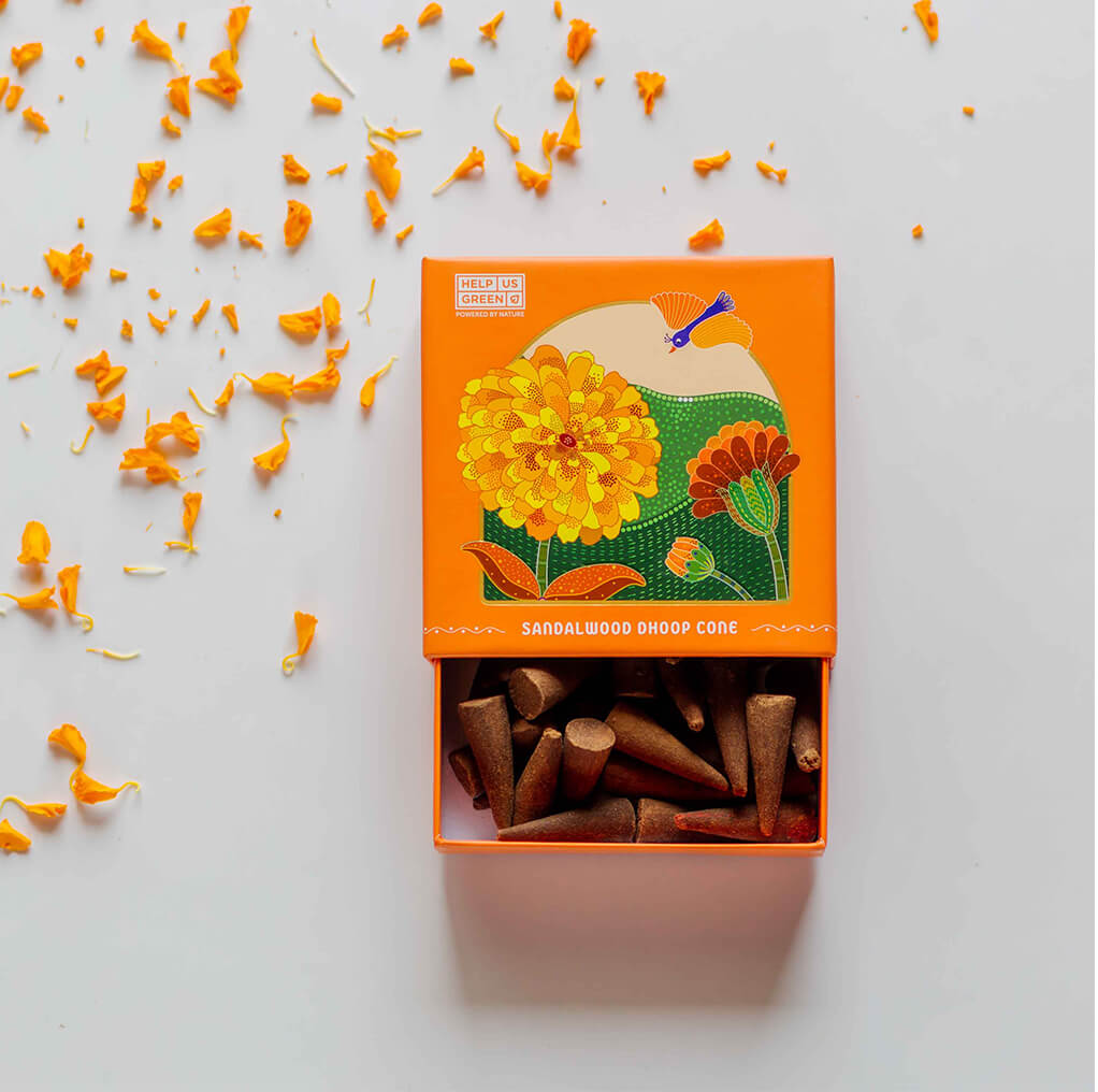 pack of 40 cones - sandalwood fragrance 